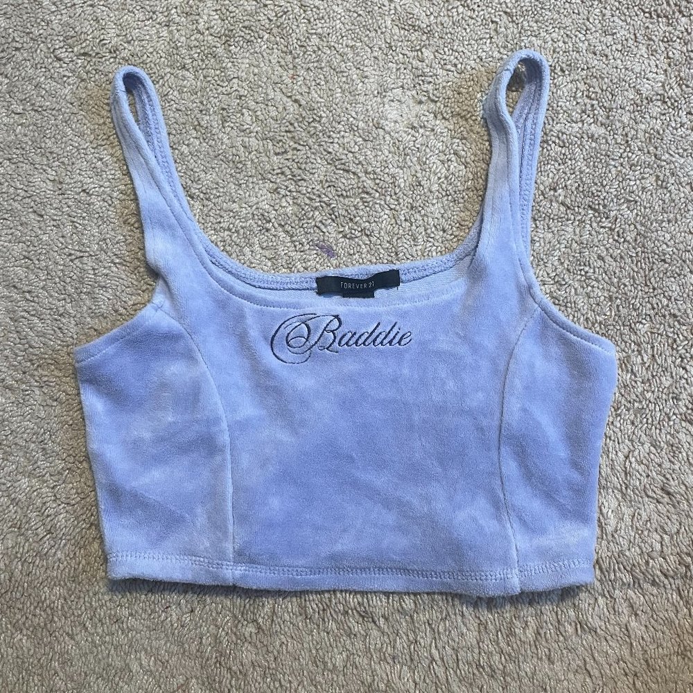 Forever 21 purple crop top